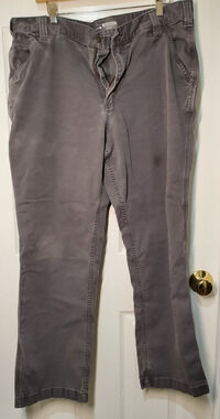 Carhartt Rugged Flex Relaxed Fit Work Pants Gray 38x32 Utility Carpenter